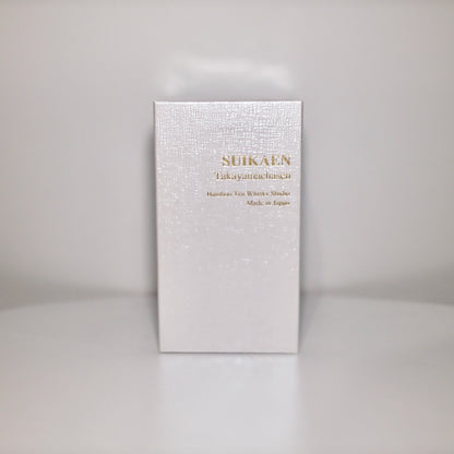 Suikaen — Bamboo Matcha Whisk, Blue/White Thread